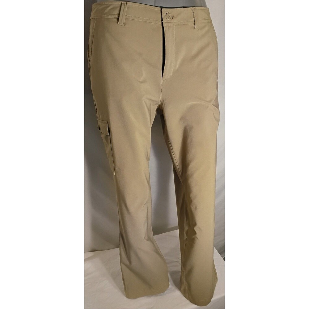 Women's Eddie Bauer Capri Stretch Ripstop Size 12 Khaki Water Repellent